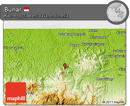 Physical 3D Map of Bunar