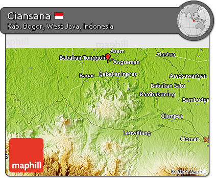 Physical 3D Map of Ciansana