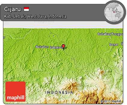Physical 3D Map of Cijaru