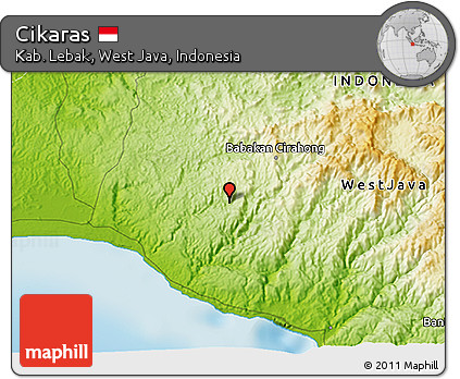 Physical 3D Map of Cikaras
