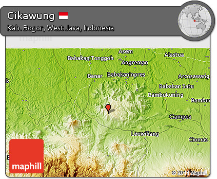 Physical 3D Map of Cikawung