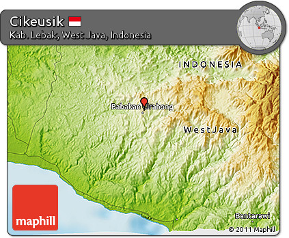 Physical 3D Map of Cikeusik