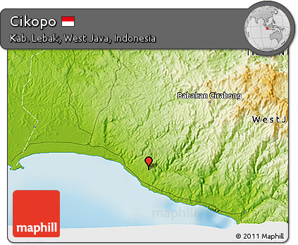 Physical 3D Map of Cikopo