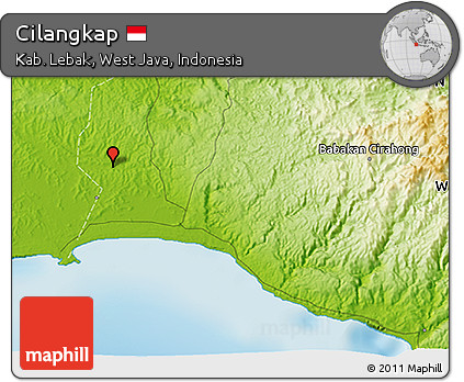 Physical 3D Map of Cilangkap
