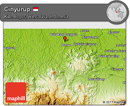 Physical 3D Map of Cinyurup