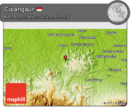 Physical 3D Map of Cipangaur