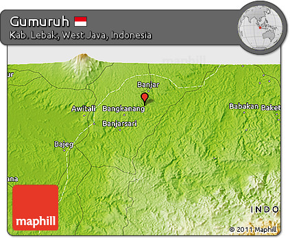 Physical 3D Map of Gumuruh