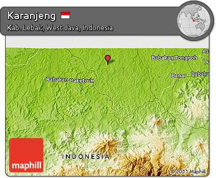 Physical 3D Map of Karanjeng