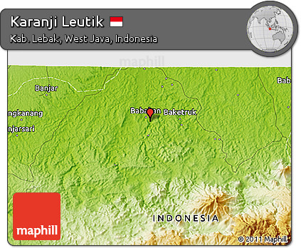 Physical 3D Map of Karanji Leutik