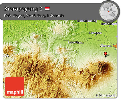 Physical 3D Map of Kiarapayung 2