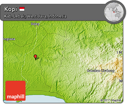 Physical 3D Map of Kopi