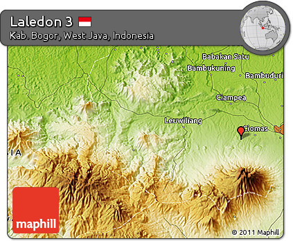 Physical 3D Map of Laledon 3