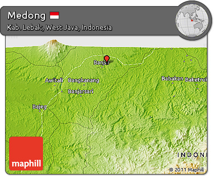 Physical 3D Map of Medong