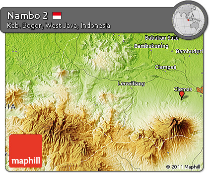 Physical 3D Map of Nambo 2