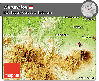 Physical 3D Map of Warungloa