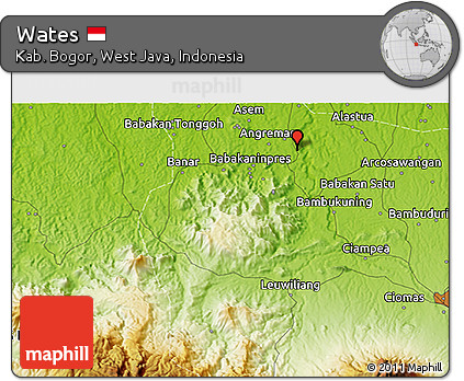 Physical 3D Map of Wates