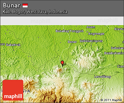 Physical 3D Map of Bunar