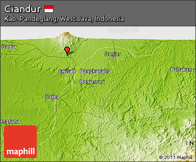 Physical 3D Map of Ciandur