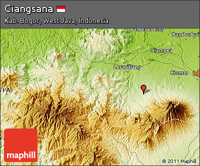 Physical 3D Map of Ciangsana