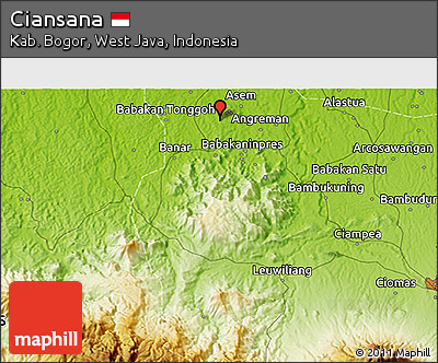 Physical 3D Map of Ciansana