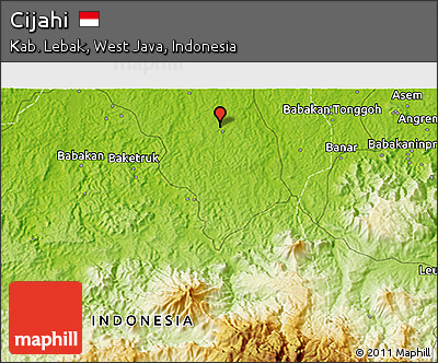 Physical 3D Map of Cijahi