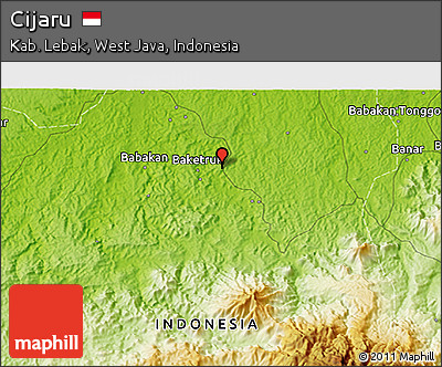 Physical 3D Map of Cijaru