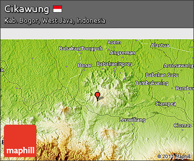 Physical 3D Map of Cikawung