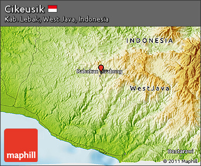 Physical 3D Map of Cikeusik