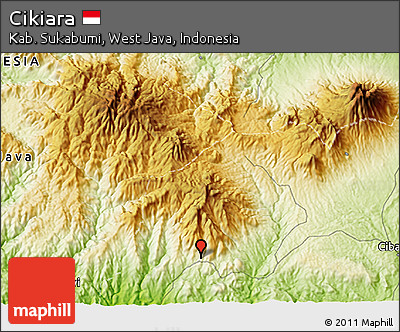 Physical 3D Map of Cikiara