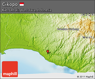 Physical 3D Map of Cikopo