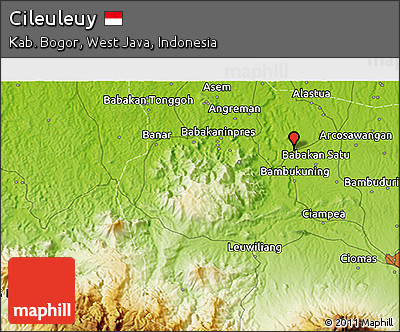 Physical 3D Map of Cileuleuy