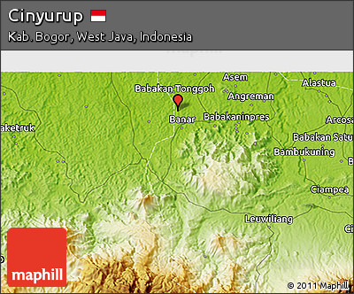 Physical 3D Map of Cinyurup