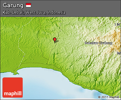 Physical 3D Map of Garung