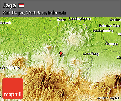 Physical 3D Map of Jaga