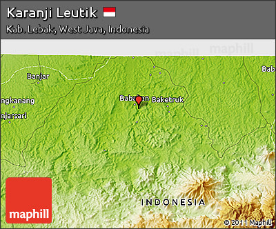 Physical 3D Map of Karanji Leutik