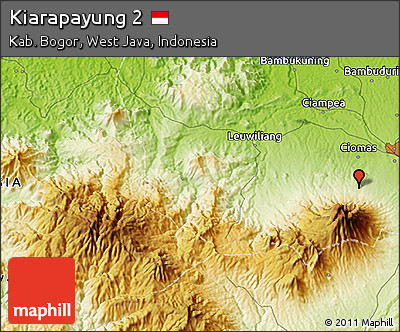 Physical 3D Map of Kiarapayung 2