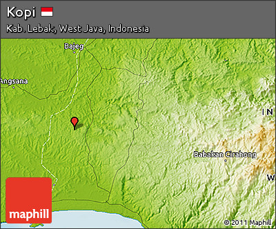 Physical 3D Map of Kopi