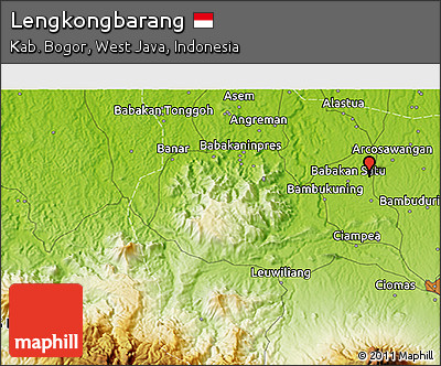 Physical 3D Map of Lengkongbarang