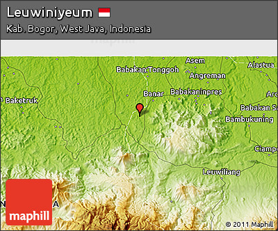 Physical 3D Map of Leuwiniyeum