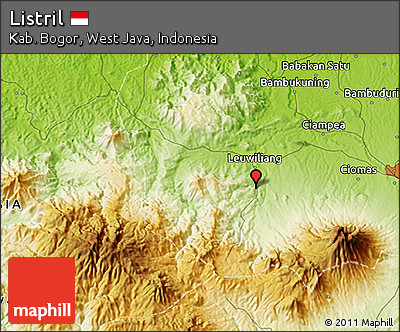 Physical 3D Map of Listril