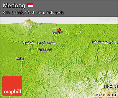 Physical 3D Map of Medong