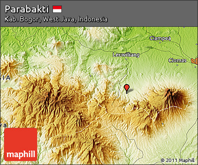 Physical 3D Map of Parabakti