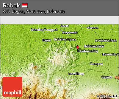 Physical 3D Map of Rabak