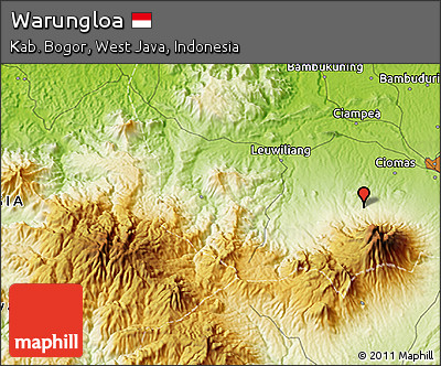 Physical 3D Map of Warungloa