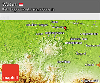 Physical 3D Map of Wates