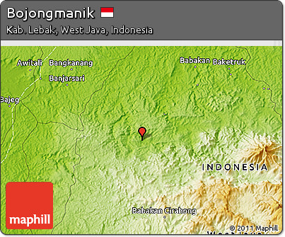 Physical 3D Map of Bojongmanik