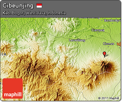 Physical 3D Map of Cibeunjing