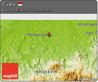 Physical 3D Map of Cijaru