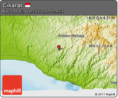 Physical 3D Map of Cikaras