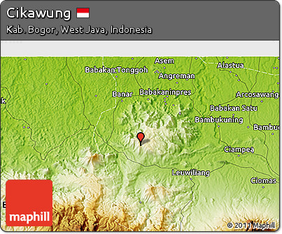 Physical 3D Map of Cikawung